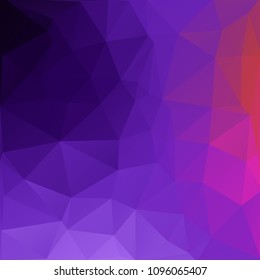 Blue and purple colorful low poly geometric background with triangles. Polygonal abstract background for website, mobile application design or corporate business style.