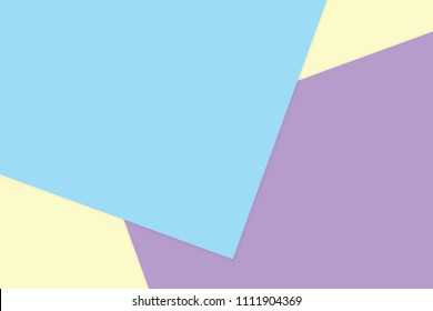 blue purple colorful soft paper pastel background, minimal flat lay style fashionable cosmetics pastel color top view banner, wallpaper geometric flat lay style abstract overlays backdrop (vector)