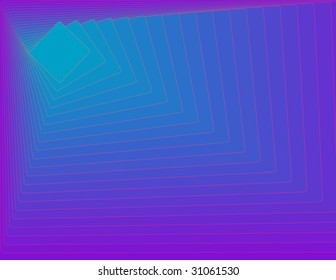 Blue and Purple Diamond shape radiating outwards
