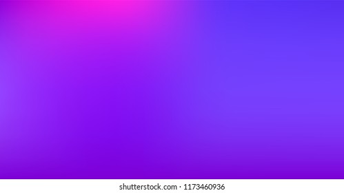 Blue Purple Dreamy Vibrant Gradient Vector Background. Neon Color Overlay, Sunrise, Sunset, Sky, Water Design Element. Trendy Unfocussed Luxury Holograph Texture. Digital Minimal Tech Gradient Paper 