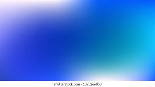 Blue Purple Dreamy Vibrant Gradient Vector Background. Sunrise, Sunset, Color Overlay, Sky, Water Neon Design Element. Trendy Unfocussed Luxury Holograph Texture. Minimal Fluid Color Digital Gradient