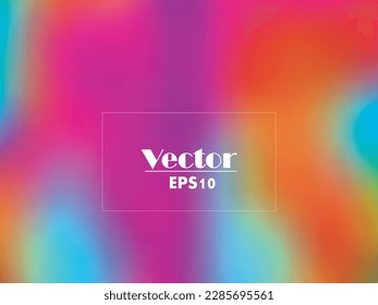 Fondo del vector de gradiente vibrante azul púrpura. Sunrise, Sunset, Color Overlay, Sky, Water Neon Design Element. Textura De Holografía De Lujo No Centrada. Gradiente digital de color líquido mínimo