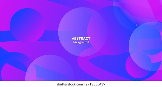 Blue and purple fluid gradient abstract background. Simple circle fluid pattern element background. Vector eps10