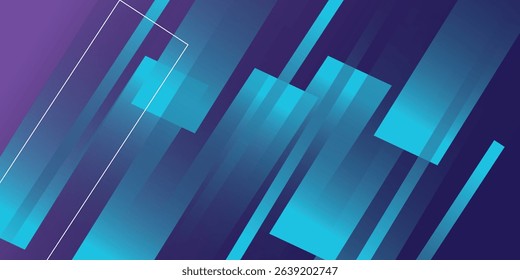 Blue purple geometric background design. Vector illustration