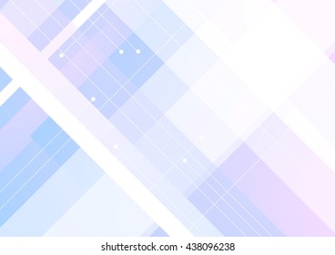 Blue purple geometric minimal background. Vector design