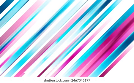 Blue and purple glossy stripes geometric minimal abstract background. Vector corporate design