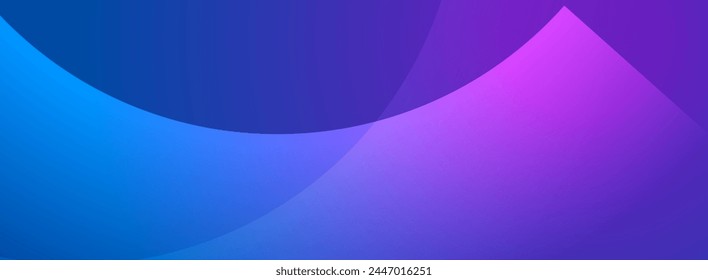 Blue and purple glowing waves abstract shiny background. Vector digital art banner design