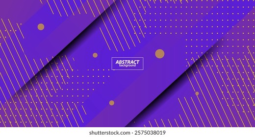 Blue and purple gradient 3D background with geometric wave line elements. Colorful wave design. Simple and elegant concept. Vector Eps10