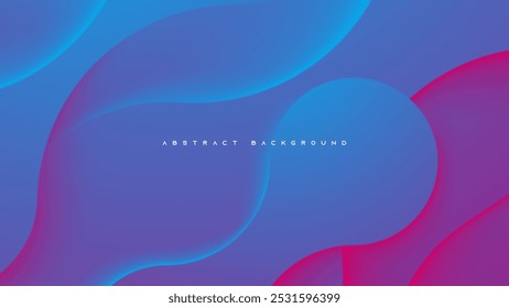 Blue and purple gradient abstract background shape design vector