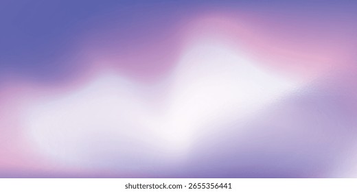 Blue Purple Gradient Abstract Background. Futuristic Light Elegant Blurred Gradient With Grainy Noise Texture Good For Illustration, Wallpaper, Banner.