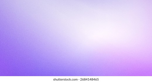 Blue Purple Gradient Abstract Background. Futuristic Light Elegant Blurred Gradient With Grainy Noise Texture Good For Illustration, Wallpaper, Banner, Website, Backdrop, Art, Pattern, Poster