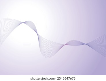 Material de Vector de fondo de curva abstracta de gradiente azul y púrpura