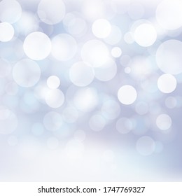 Blue and purple gradient background with colorful blur bokeh light vector.