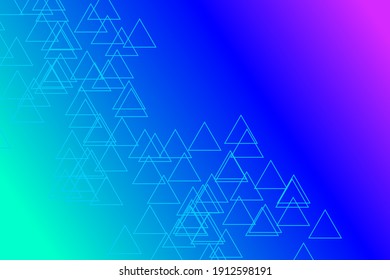 Blue and purple gradient background with triangular stripe pattern at bottom corner. design suitable for cover, web, card, business, poster, etc.