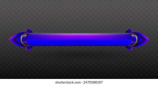 Blue and Purple Gradient Colored Game GUI Lower Third Title Banner