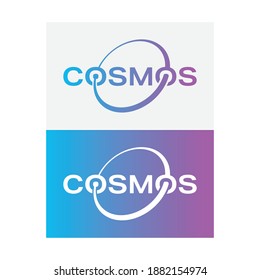 Blue And Purple Gradient Cosmos Logo