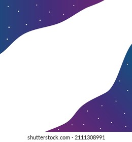 Blauer violetter Gradient Galaxy Tone Banner Vorlage. Vektorgrafik mit metaverse Hintergründe. 