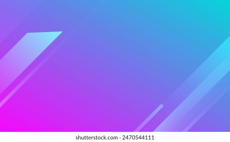 Blue and purple gradient geometric shapes background. Suit for business, institution, conference, party, Vector illustration