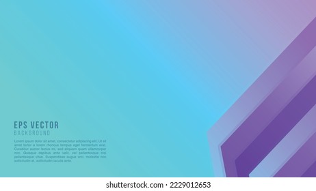 Fondo de la forma de la línea degradado púrpura azul Resumen del vector EPS