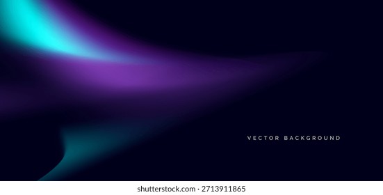 Blue and purple gradient on dark background. You use can banner, brochre, presentation. Vector illustration