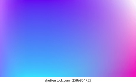 Blue, purple, gradient. Soft pastel color gradient. Holographic blurred abstract background. Vector illustration