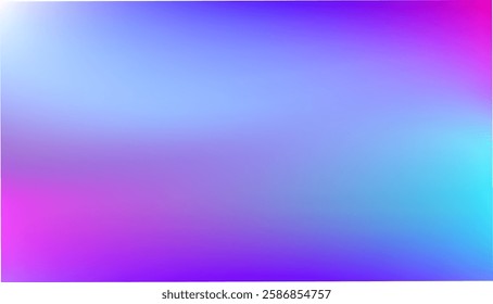 Blue, purple, gradient. Soft pastel color gradient. Holographic blurred abstract background. Vector illustration