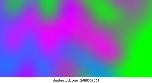 Blue, purple, green gradient. Soft pastel color gradient. Holographic blurred abstract background.