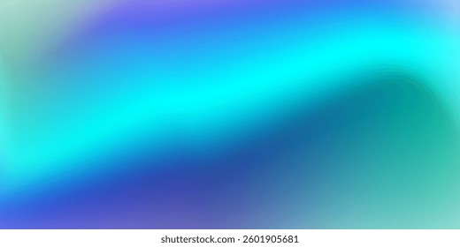 Blue, purple, green gradient. Soft pastel color gradient. Holographic blurred abstract background.