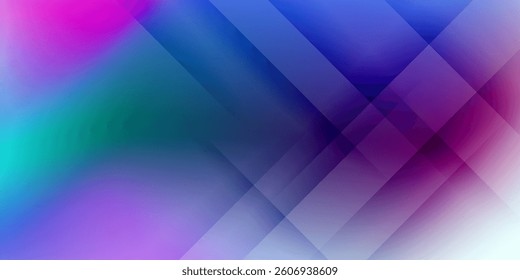 Blue, purple, green gradient. Soft pastel color gradient. Holographic blurred abstract background.