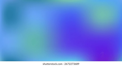Blue, purple, green gradient. Soft pastel color gradien simple 