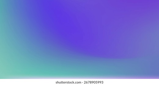 Degradado azul, púrpura y verde.
Suave gradiente de color pastel. Fondo abstracto borroso holográfico.