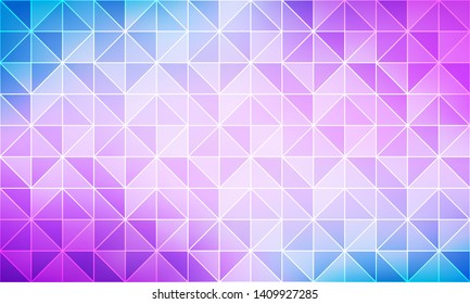 Blue purple grid mosaic pattern, triangle background, modern creative design temlates, colorful vector illustration