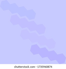 Blue and purple hexagon background