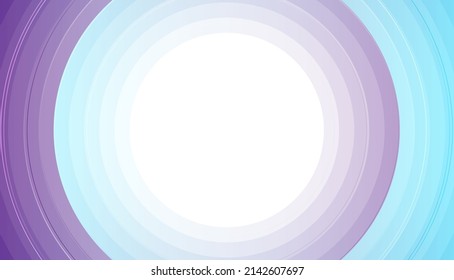 Blauer violetter, geometrischer, minimaler abstrakter Hintergrund mit Kreisen. Vektordesign
