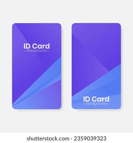 blue and purple ID card background template