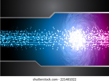 Blue Purple Light Abstract Technology background for computer graphic website and internet. stars, space, galaxy.
