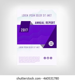 Blue and Purple modern vector annual report mockup Flyer Leaflet Brochure template design, book cover layout design, Abstract presentation template