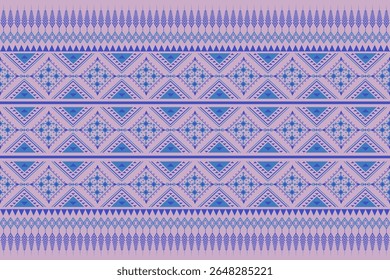 Padrão nativo americano azul e roxo, design navajo. Ornamento nativo americano. Ética tradicional de fundo geométrico abstrato para
decoração, vestuário, tecido, têxtil, moda.
