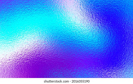 Blue purple ombre background. Bright gradient with foil effect. Colour light blue purple texture. Neon tones colors. Abstract multi color surface. Vibrant backdrop for design banner, prints. Vector