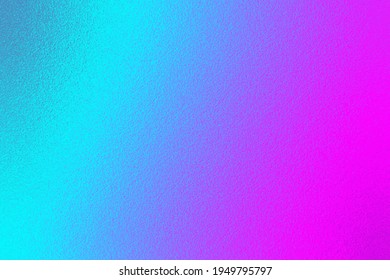 Blue purple ombre background. Colorful gradient. Bright color texture. Neon colors. Metallic abstract surface. Multicolored сolored metal effect foil. Multicolor backdrop design for prints. Vector