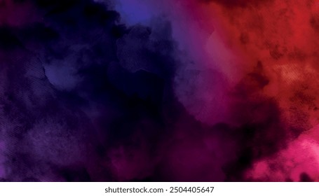 Blue, purple pink abstract Watercolor background. Deep Purple Color Blue Pink Gradient Background,