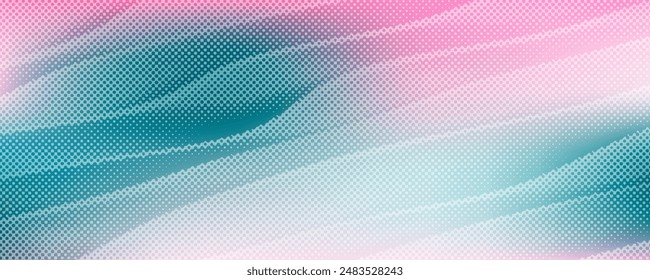 Blue purple pink color gradients grainy background, abstract vibrant banner design, copy space