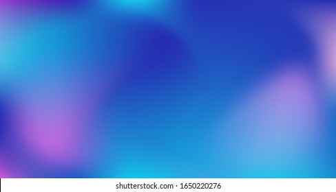 Fondo de degradado digital azul morado rosado. El Liquid Neon Brillante Papel De Fondo. Elegante Pancarta Horizontal Desenfocada Y Colorida. Superposición de color fluorescente Noble Vector. Papel degradado de vidrio de los años 80