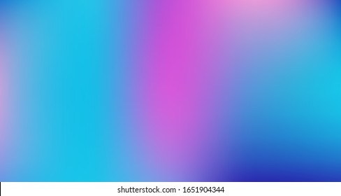 Fondo de degradado digital azul morado rosado. El Liquid Neon Brillante Papel De Fondo. Elegante Pancarta Horizontal Desenfocada Y Colorida. Superposición de color fluorescente Noble Vector. Papel degradado de vidrio de los años 80