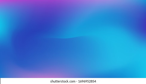 Fondo de degradado digital azul morado rosado. Elegante Pancarta Horizontal Desenfocada Y Colorida. Papel de fondo de estilo neón brillante. Superposición de color fluorescente Noble Vector. Papel degradado de vidrio de los años 80