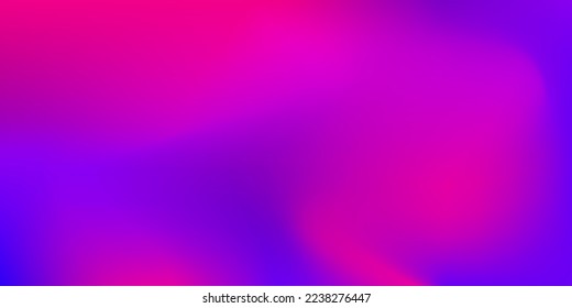 Fondo de degradado digital azul morado rosado. Elegante Banner Horizontal Vibrante Desenfocado. Sobreposición de color de vectores nobles irlandeses. Papel de fondo de estilo neón brillante. Papel gradiente de glam de los años 80