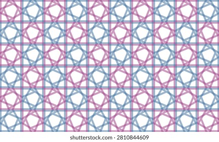 blue and purple pink fabric texture, diamond checkerboard repeat pattern, replete image, design for fabric printing, square grid net