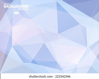 Blue, purple, pink geometric pattern, triangles background, polygonal design. Vector EPS 10 illustration.