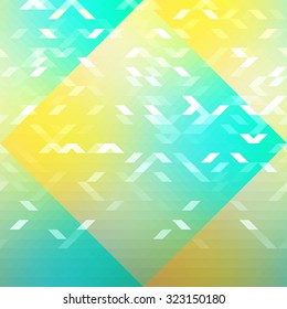 Blue, purple, pink geometric pattern, triangles background, polygonal design