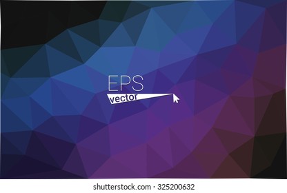 Blue purple Polygonal Mosaic Background, Vector illustration, Creative Business Design Templates